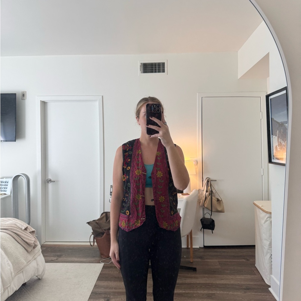 Colorful Embroidered Vest